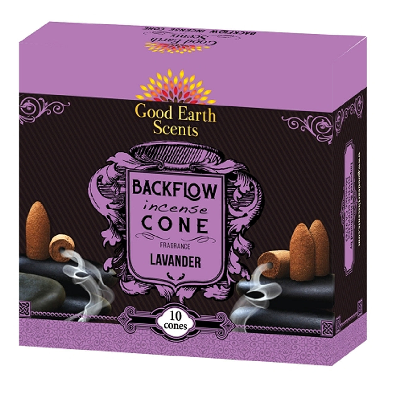 Cones -Good Earth Scents - Lavendar - Backflow Cones-hotRAGS.com