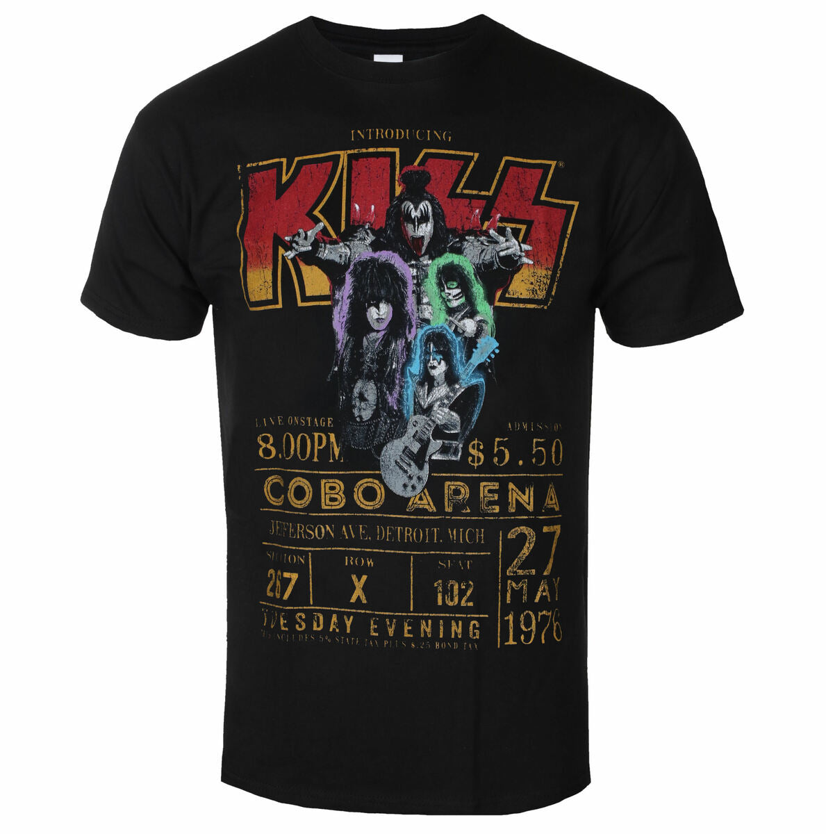 T Shirt Kiss Cobo Arena 76-hotRAGS.com