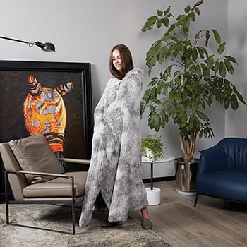 Blanket Hooded Grey Tie Dye-hotRAGS.com