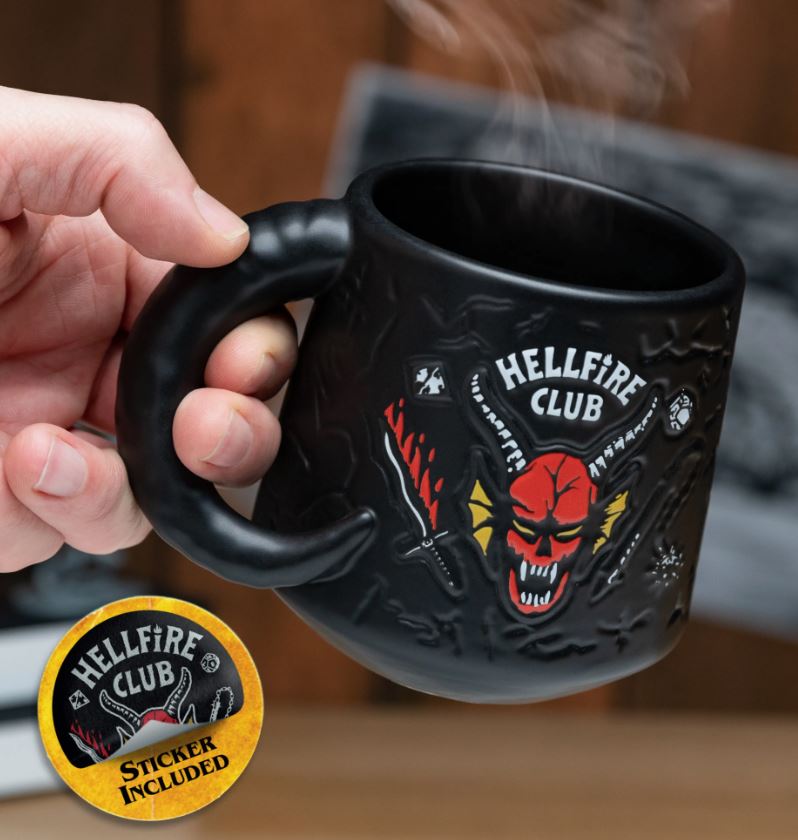 Hellfire Club Demon Embossed Mug-hotRAGS.com