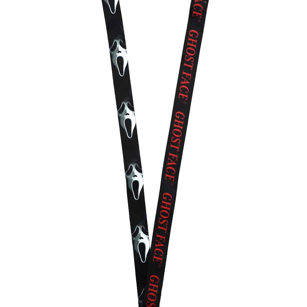 Ghost Face Sublimation Rubber Charm Lanyard-hotRAGS.com