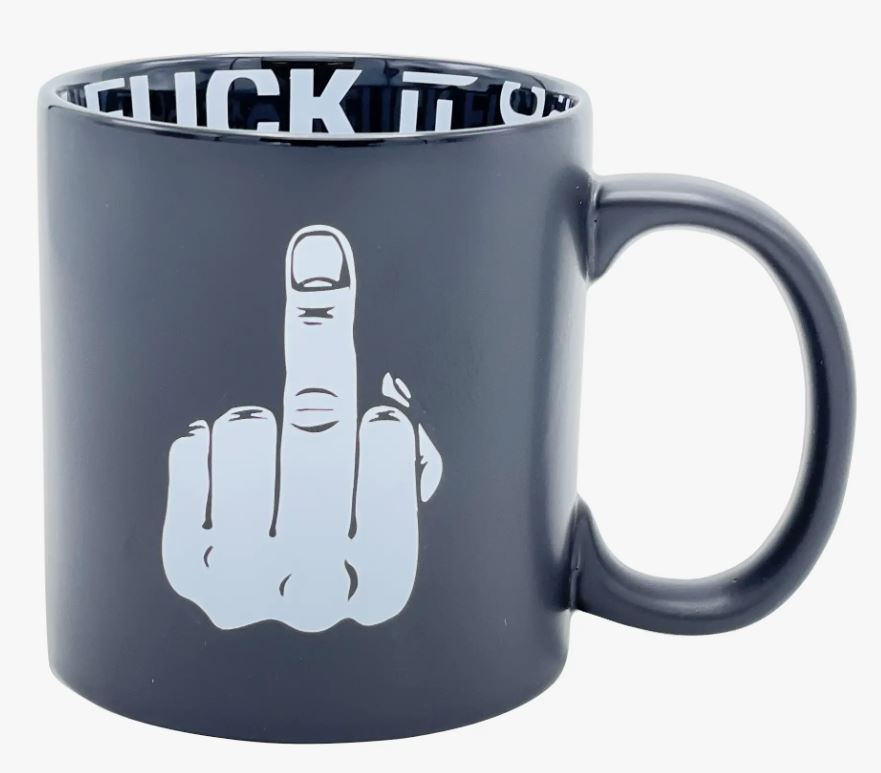 Fuck Finger Giant Mug 22oz-hotRAGS.com