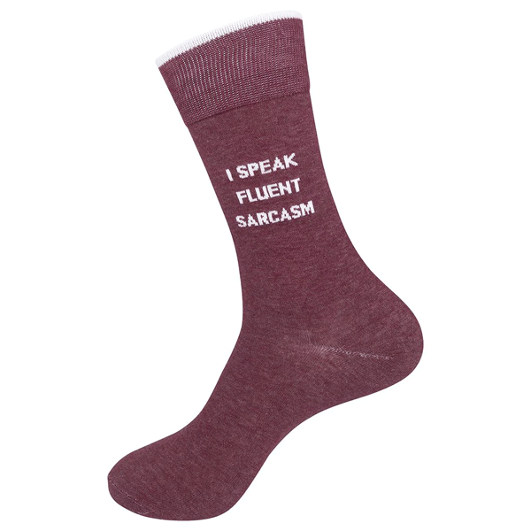 Socks I Speak Fluent Sarcasm-hotRAGS.com