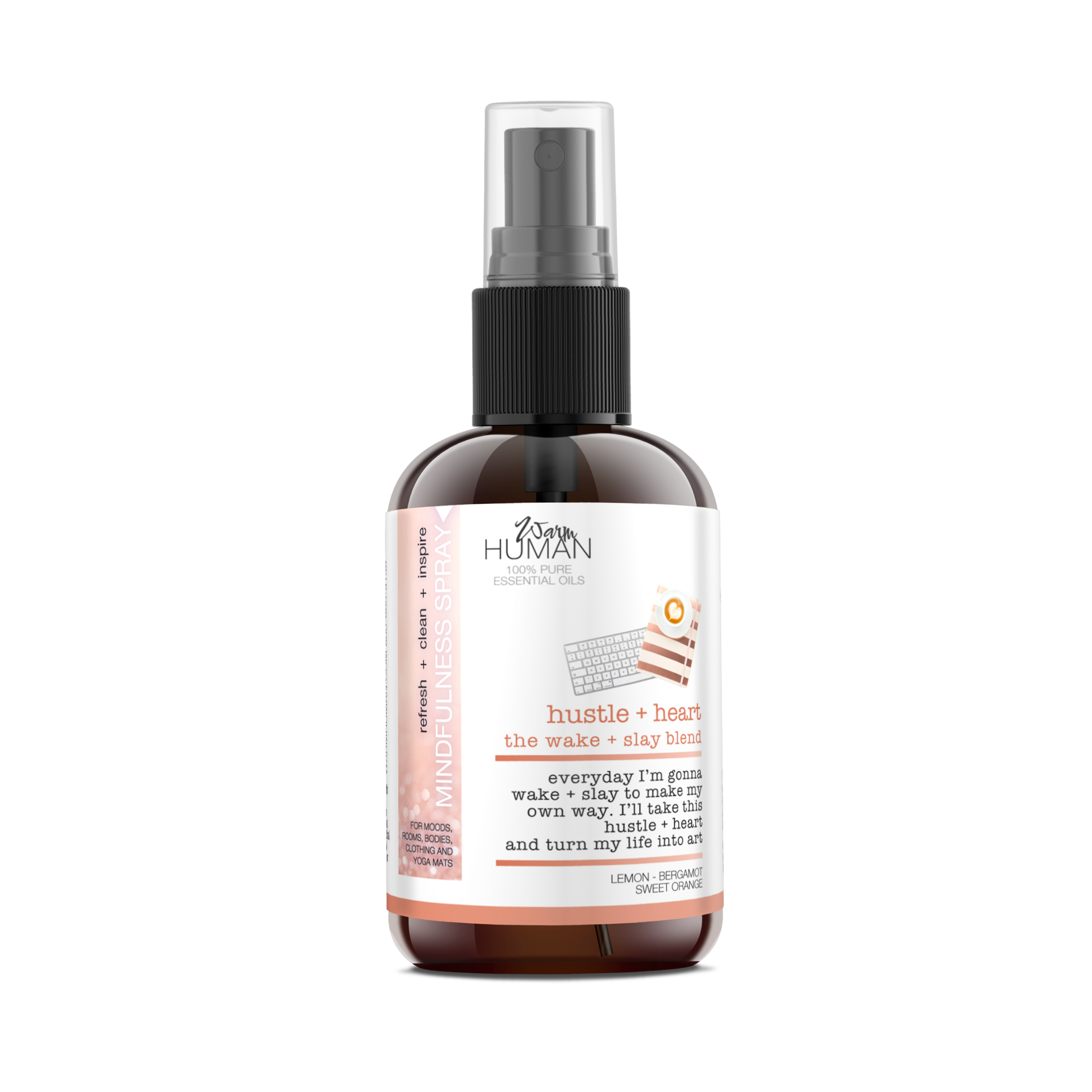 Spray Hustle Heart Mindfulness-hotRAGS.com