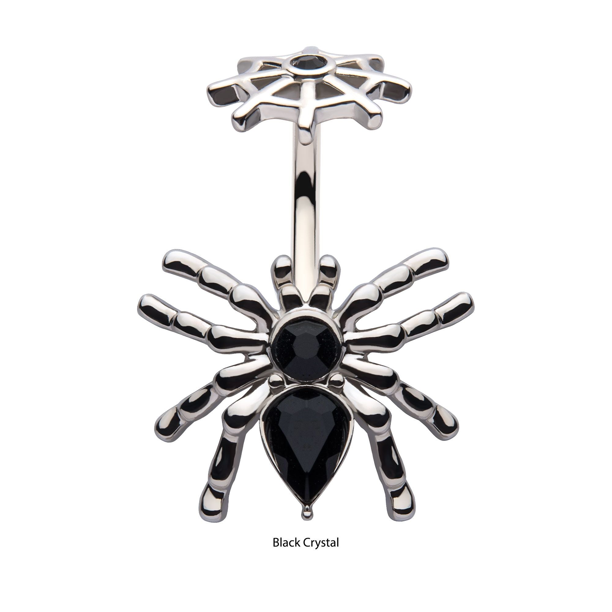 Belly Ring Spider Black-hotRAGS.com