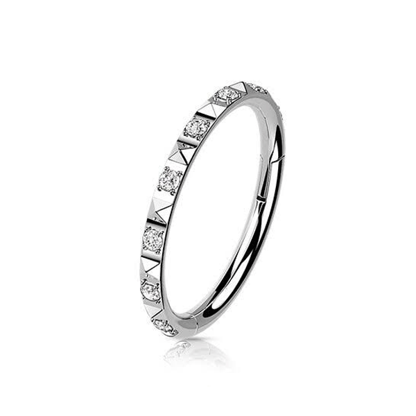 Segment - Cubic Zirconia Pyramid Cut-hotRAGS.com