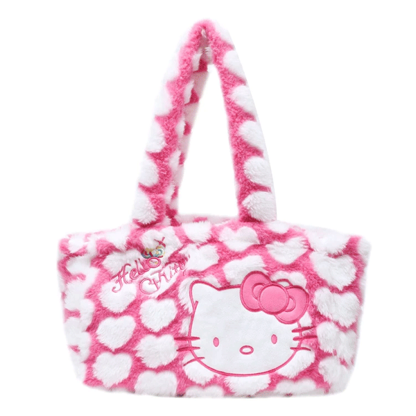 Bag - Hello Kitty Plush Hearts Bag-hotRAGS.com