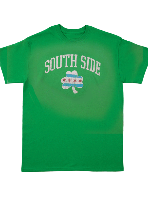 Chicago Southside Shamrock T-Shirt-hotRAGS.com