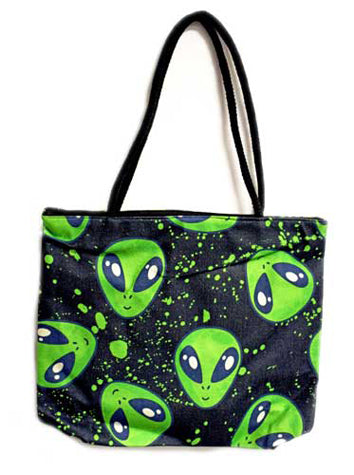Techno Jute Tote Bag - Alien-hotRAGS.com