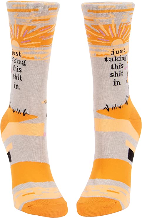 Just Taking This Shit In Crew Socks-hotRAGS.com