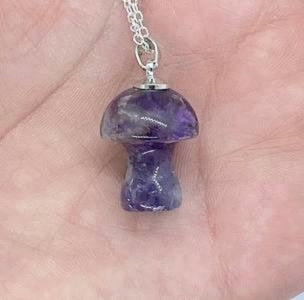 Necklace Mushroom Amethyst-hotRAGS.com
