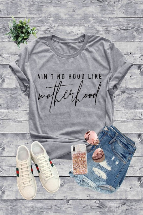 Jr T Shirt - Aint No Hood Like Motherhood-hotRAGS.com