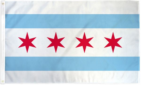 Flag Chicago City-hotRAGS.com