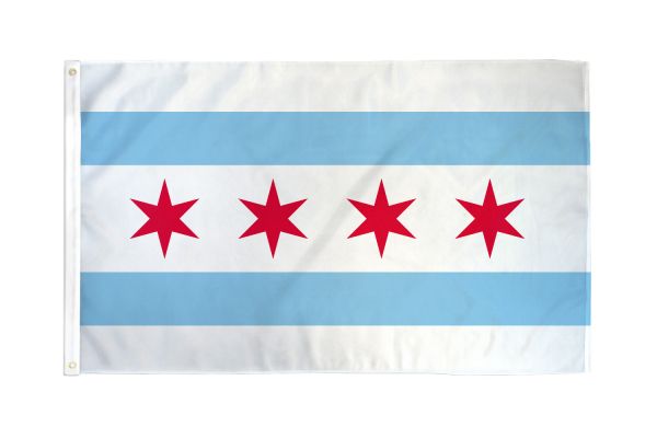 Flag Chicago City-hotRAGS.com