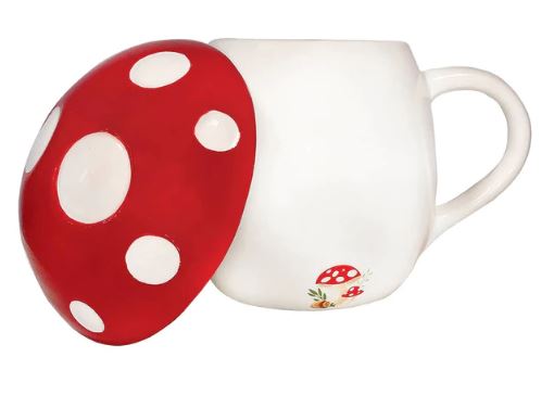 Mushroom 12oz Mug With Lid-hotRAGS.com