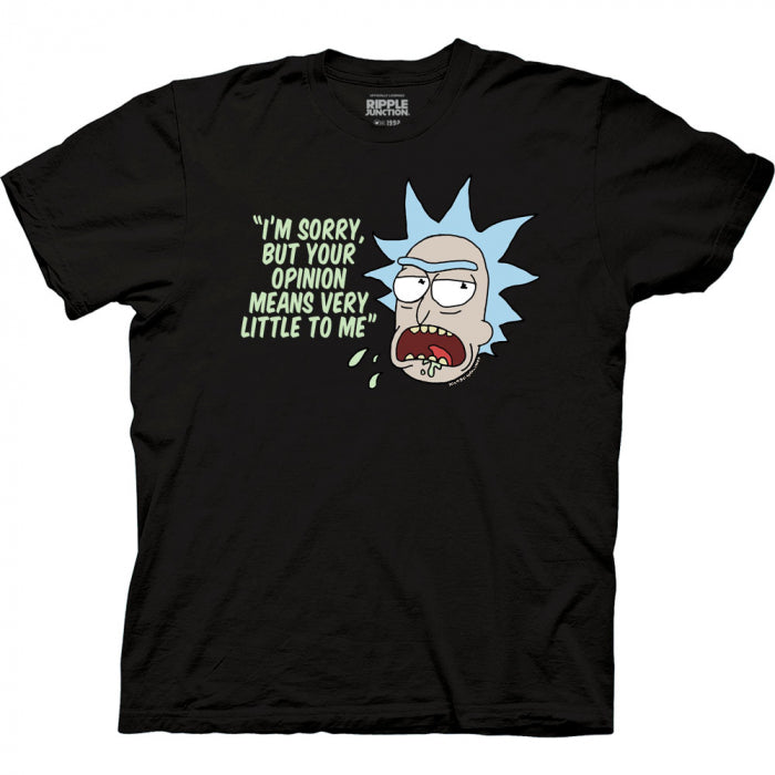 T Shirt Rick & Morty - "i'm Sorry But Your Opinion Means Very Little To Me"-hotRAGS.com