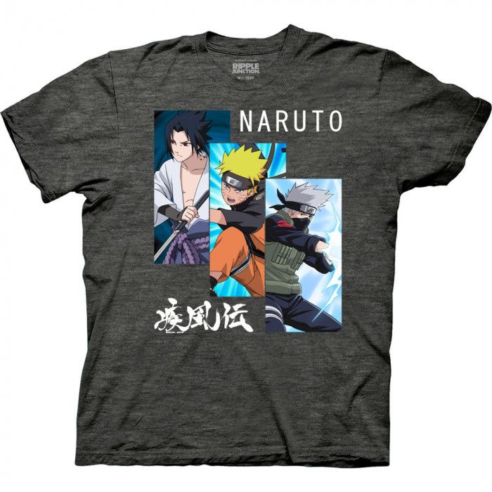 T Shirt - Naruto Three Panel Kanji-hotRAGS.com