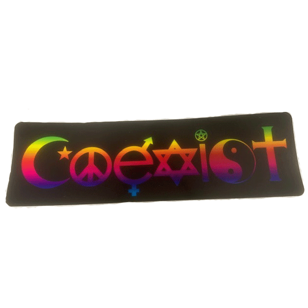 Sticker Coexist Rainbow-hotRAGS.com