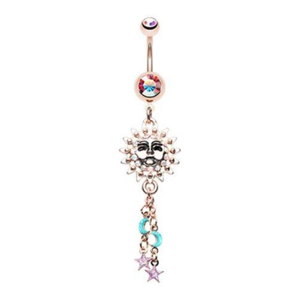 Belly Ring Aurora Borealis You Are My Sunshine-hotRAGS.com