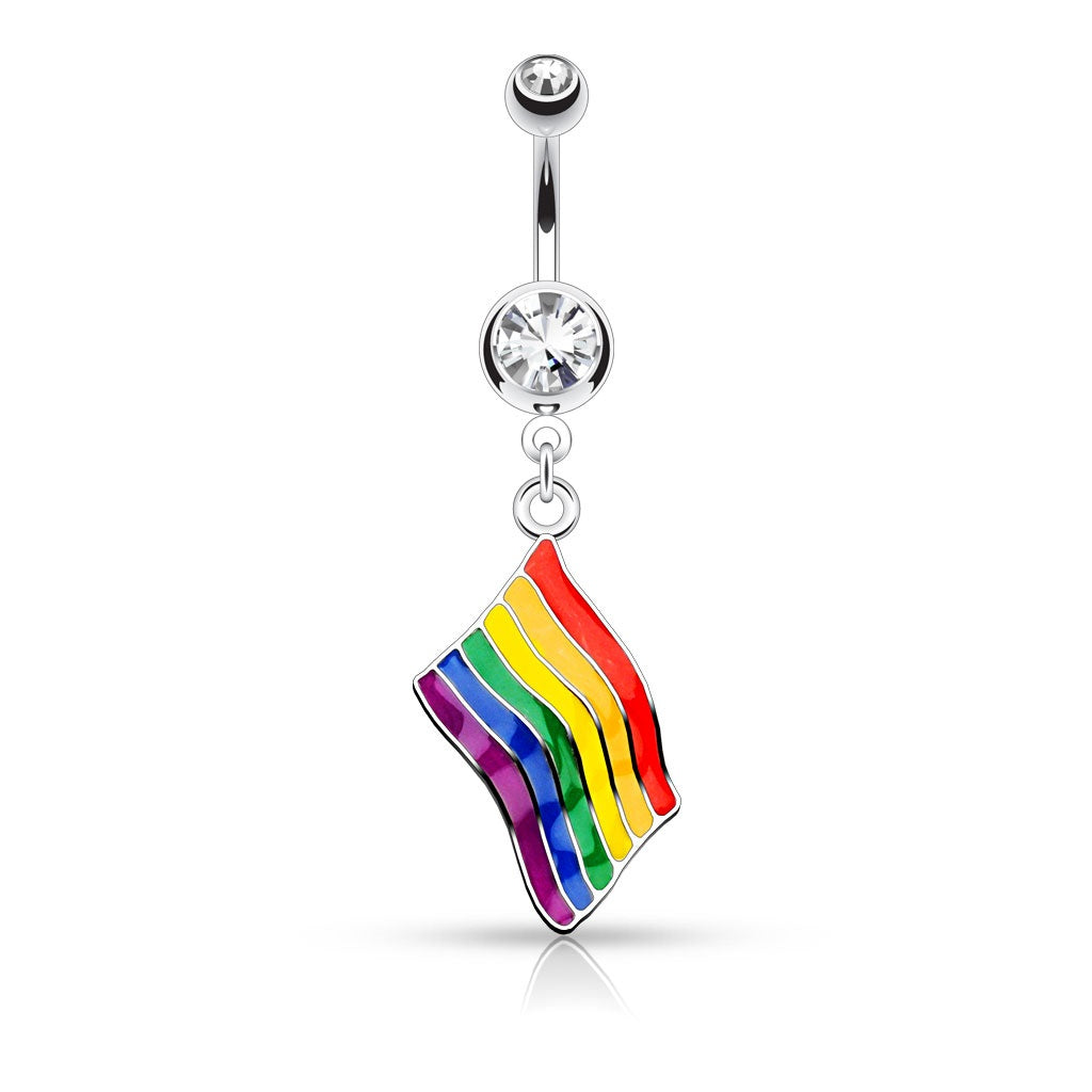 Belly Ring - Pride Flag-hotRAGS.com
