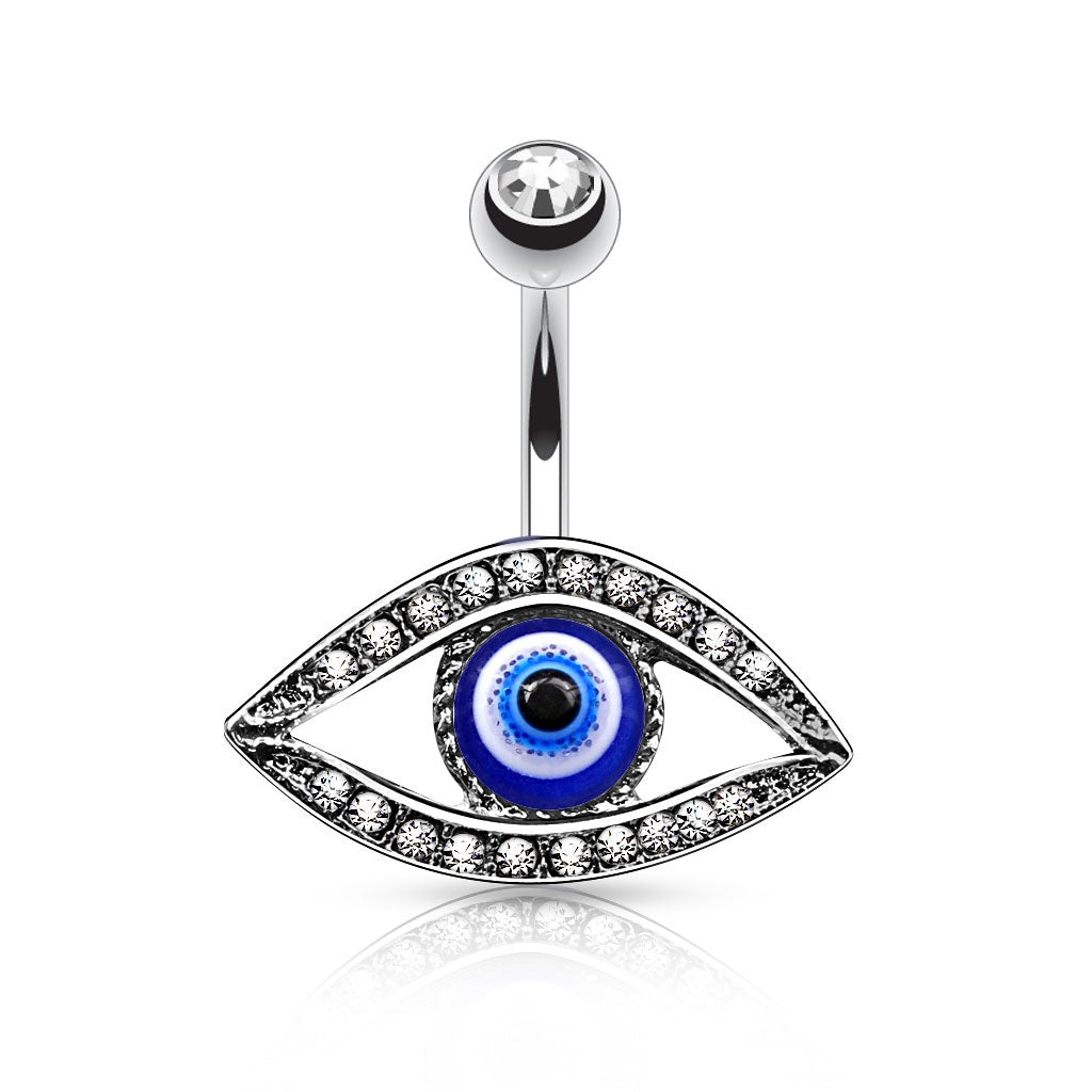 Belly Ring Evil Eye-hotRAGS.com