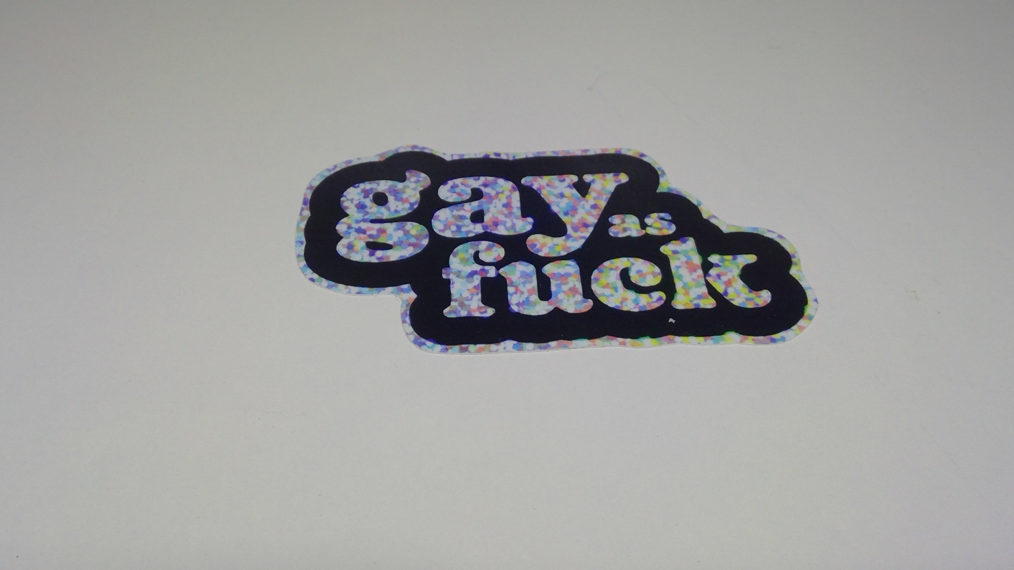 Sticker Gay As Fuck-hotRAGS.com