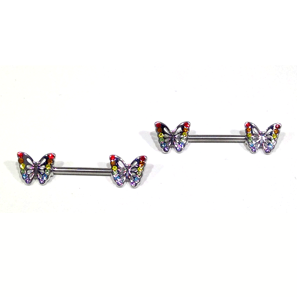 Nipple Butterfly Rainbow-hotRAGS.com