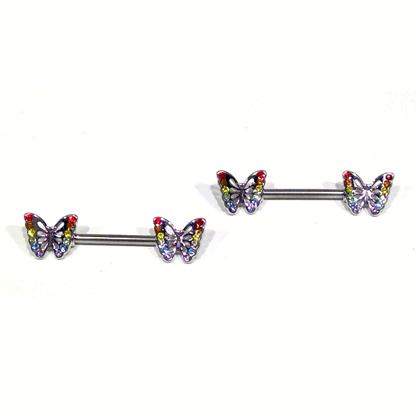 Nipple Butterfly Rainbow hotRAGS