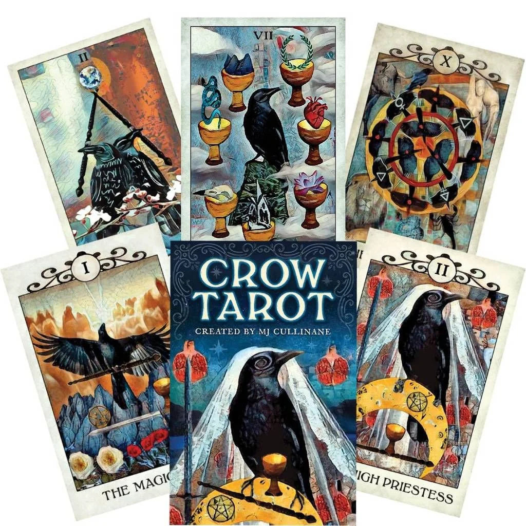 Imperialisme få øje på Tentacle Tarot Cards Crow