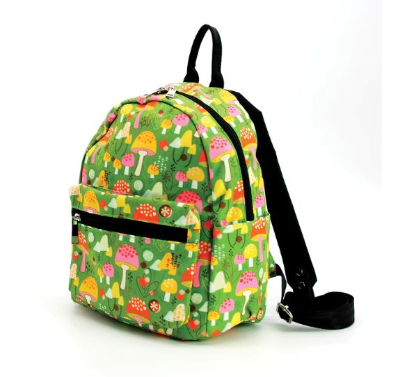 Mushroom Motif Mini Backpack-hotRAGS.com