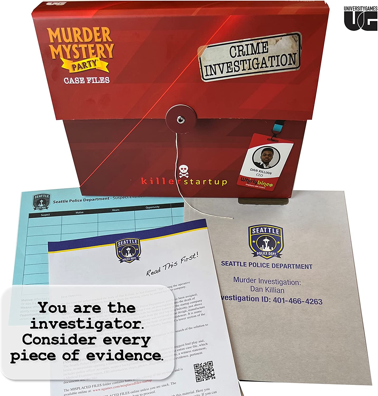 Murder Mystery Party Case Files: Killer Startup Unsolved Mystery Detective Case File Game-hotRAGS.com