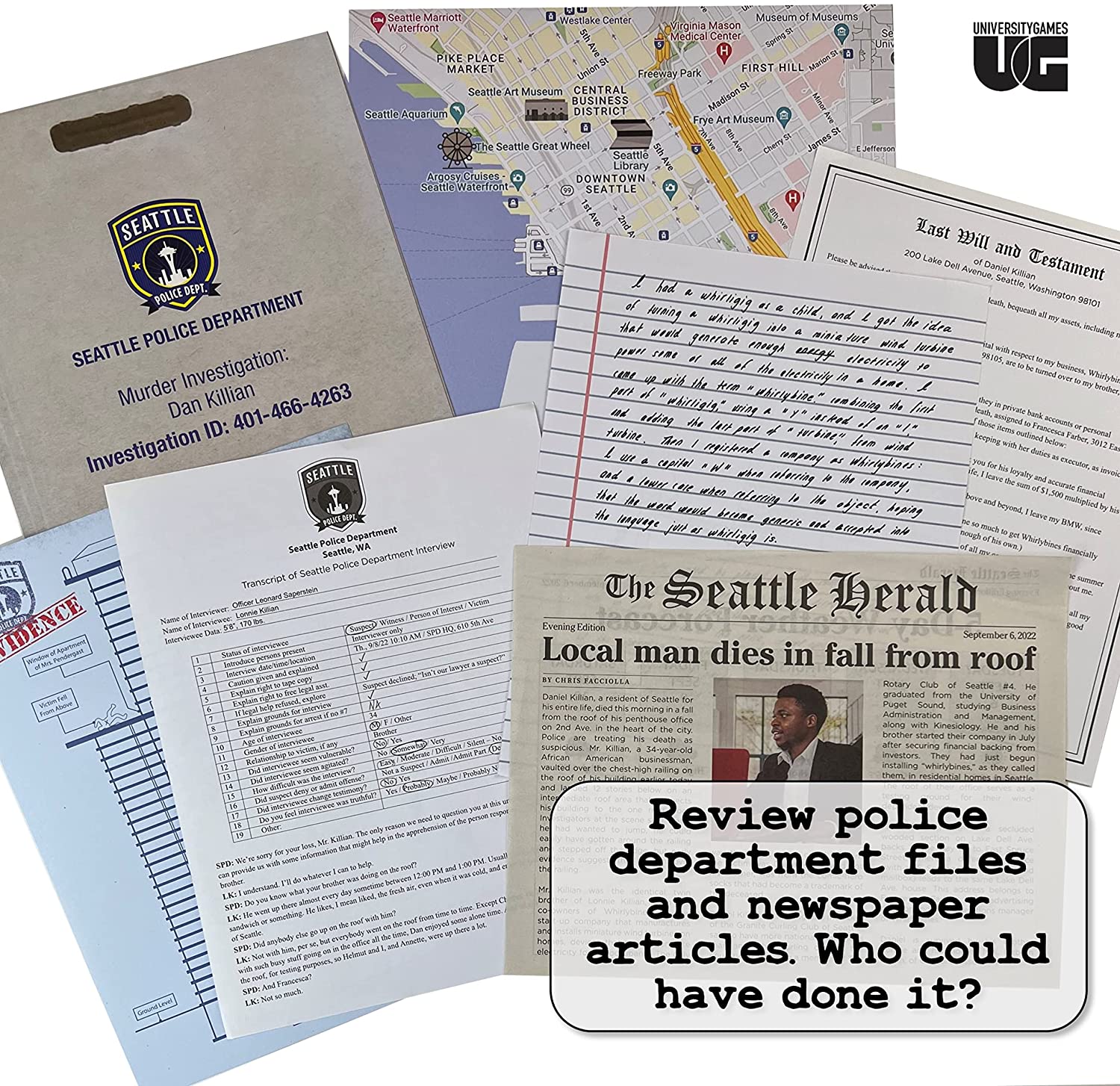 Murder Mystery Party Case Files: Killer Startup Unsolved Mystery Detective Case File Game-hotRAGS.com