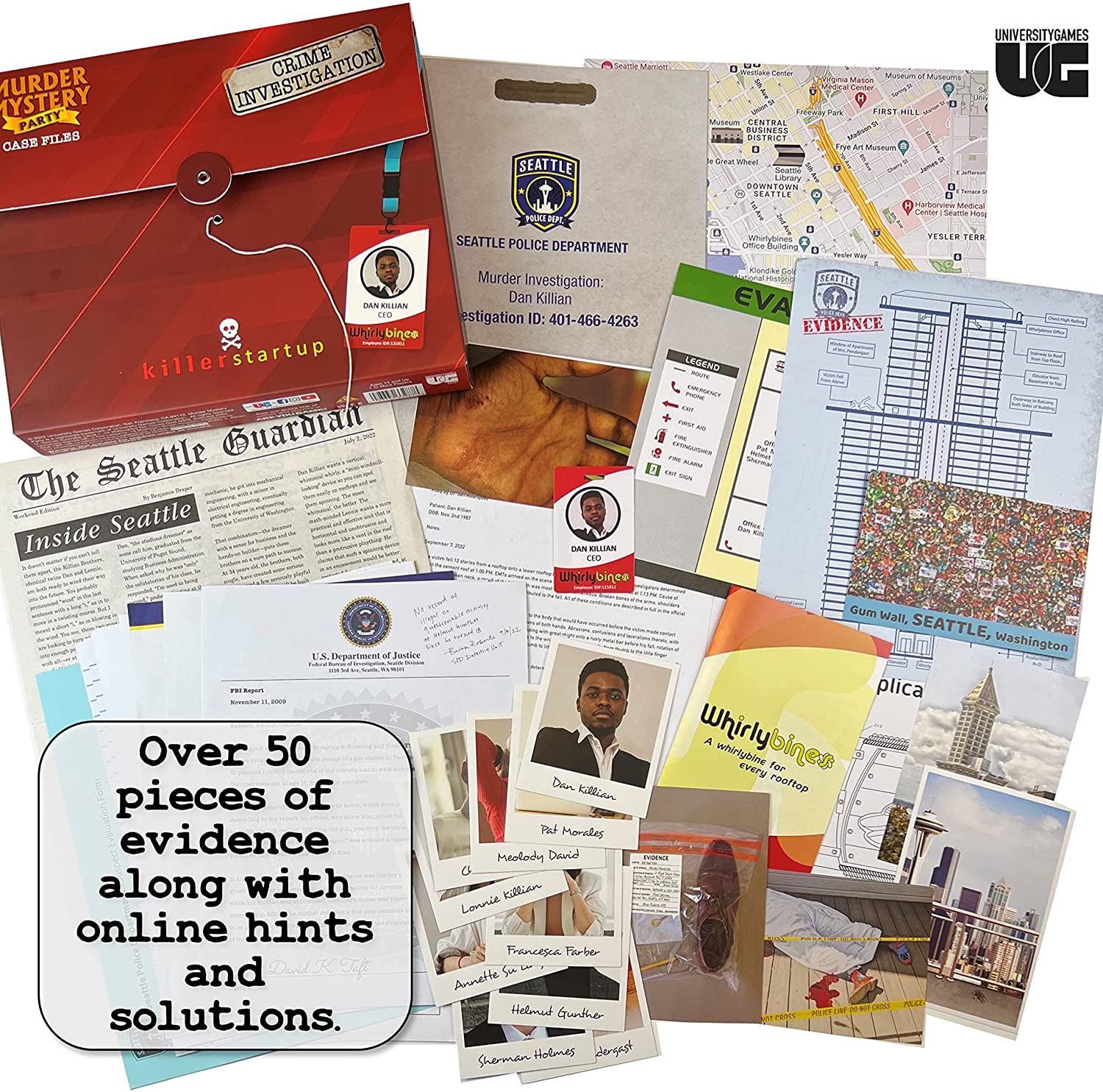 Murder Mystery Party Case Files: Killer Startup Unsolved Mystery Detective Case File Game-hotRAGS.com