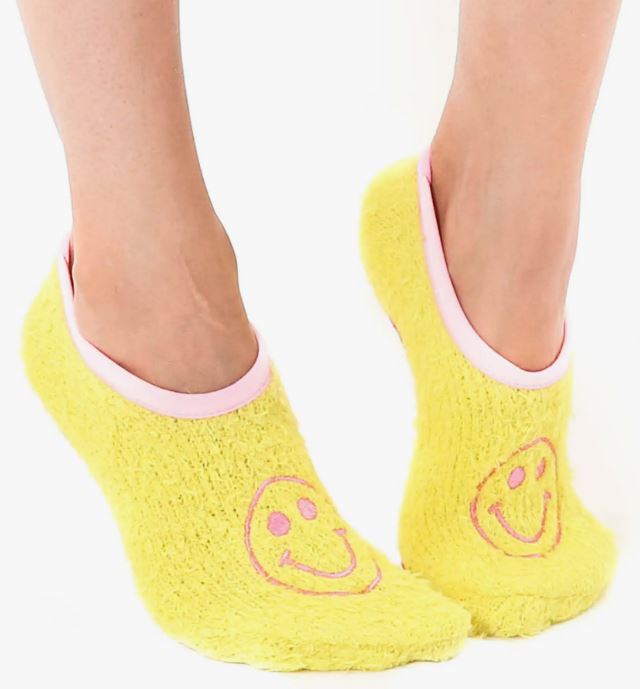 Fuzzy Smile Slipper Socks-hotRAGS.com