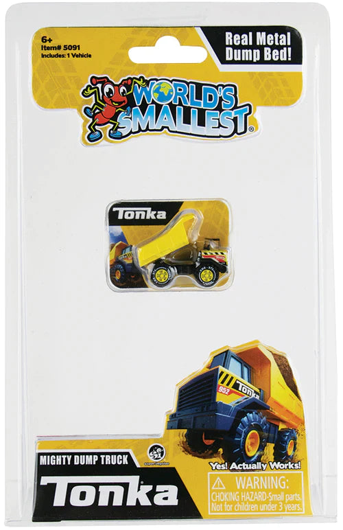 Toy World's Smallest Toy -  Tonka Dump Truck-hotRAGS.com