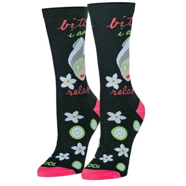 B*tch I Am Relaxed Socks-hotRAGS.com