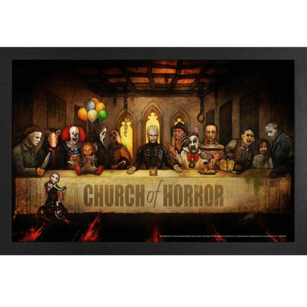 Picture Framed Church Horror-hotRAGS.com