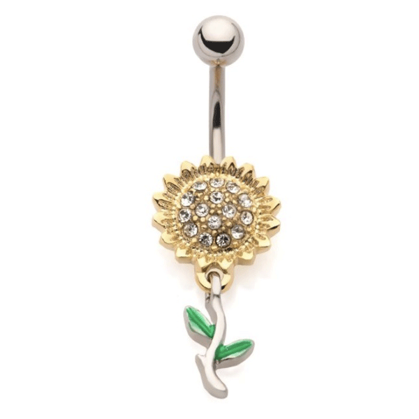 Belly Ring Sunflower-hotRAGS.com