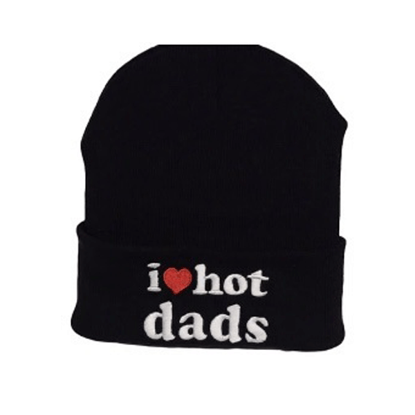Beanie I Love Hot Dads-hotRAGS.com