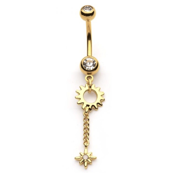 Belly Ring Sun Star-hotRAGS.com