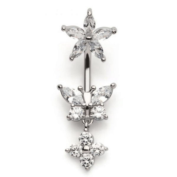 Belly Ring - Butterfly-hotRAGS.com