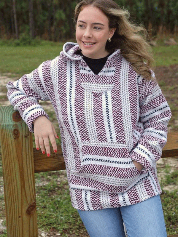 Red Baja Hoodie-hotRAGS.com