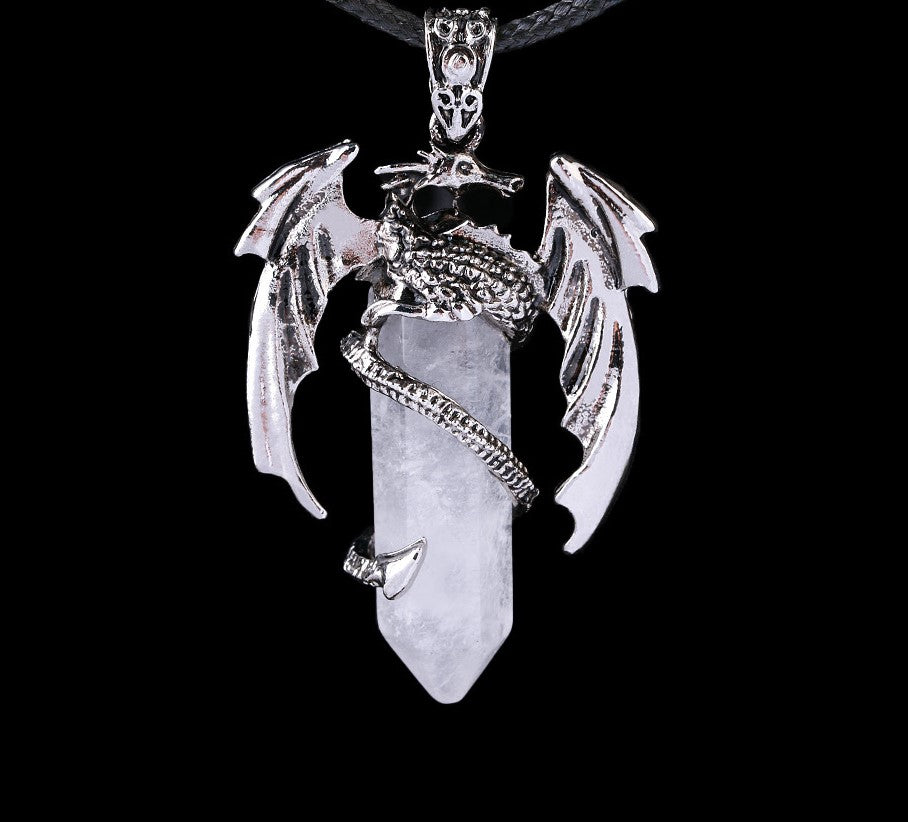 Necklace Dragon Crystal Quartz-hotRAGS.com