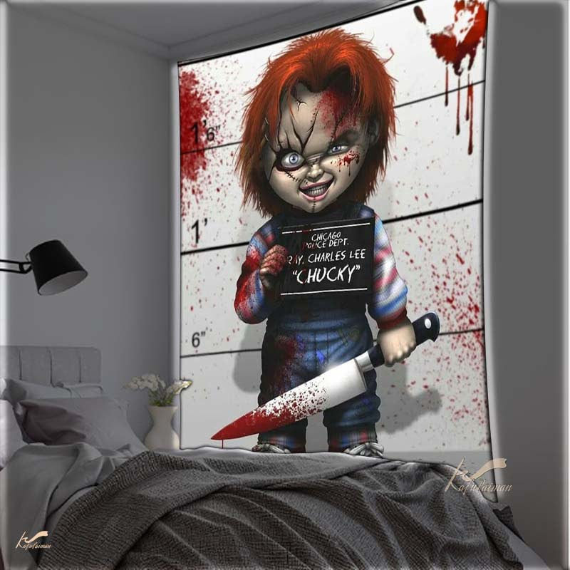 Tapestry Horror Chucky-hotRAGS.com