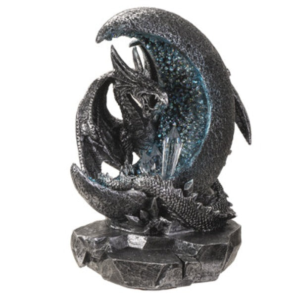 Dragon On Moon Led Statue-hotRAGS.com