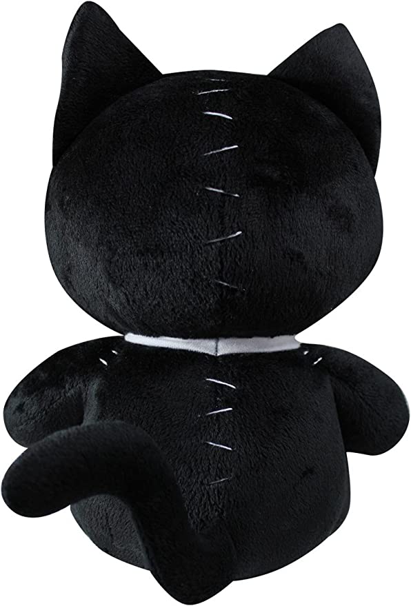 Black Mao Mao Cat Furry Bones Soft Plush Doll-hotRAGS.com