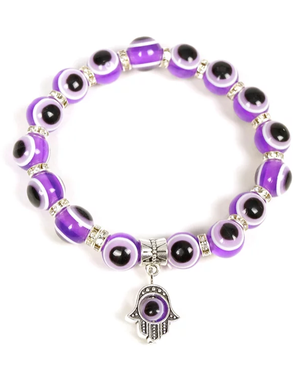 Bracelet Evil Eye Purple-hotRAGS.com