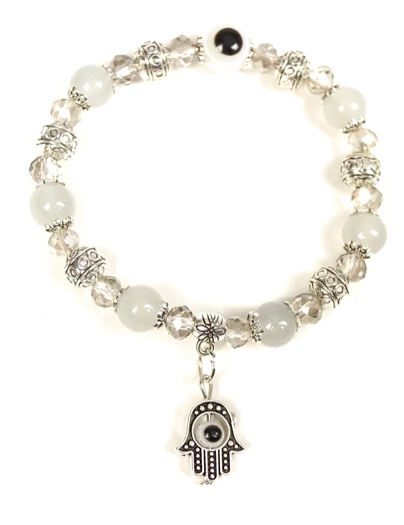 Bracelet Evil Eye Hamsa White-hotRAGS.com