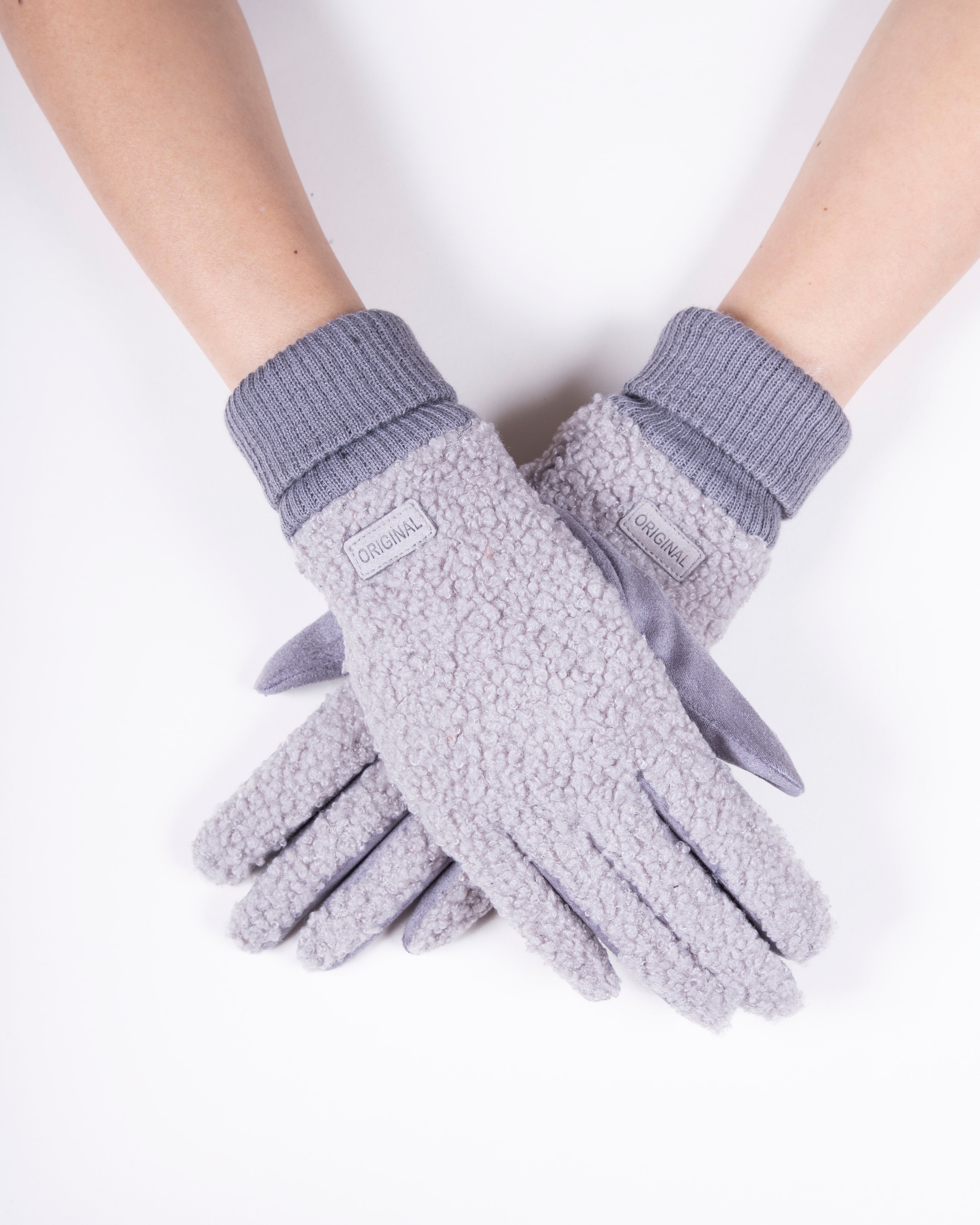 Gloves Gray Lavendar-hotRAGS.com