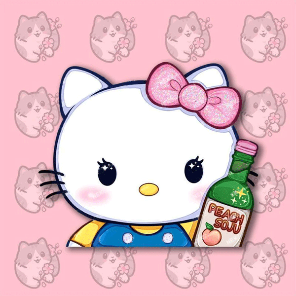 Sticker Hello Kitty Soju-hotRAGS.com